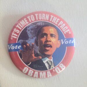 Barack Obama USA President Campaign 2008 Lapel Pin Button - Lincoln Monument Pin